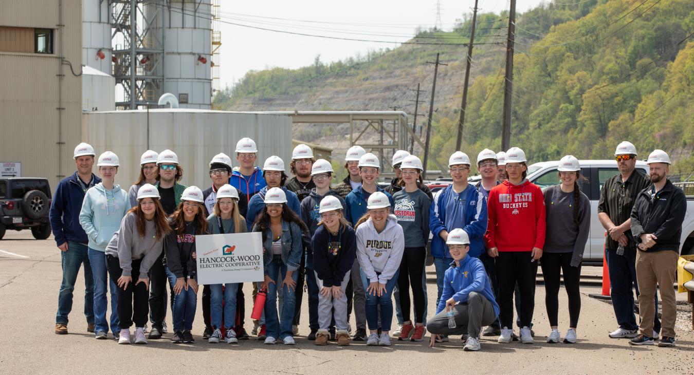 High school students who attended the tour of the Cardinal Plant.